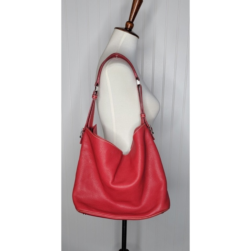 Tiffany & Co Red Leather Large Shoulder Bag Tiffany Blue Interior Authentic RARE